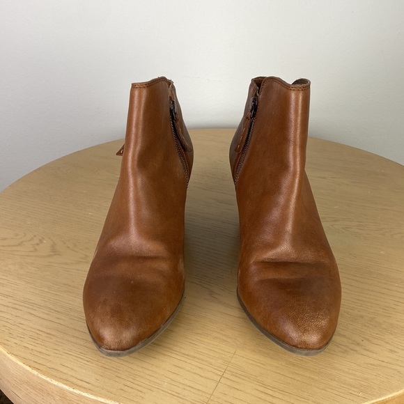 Frye Women’s 10 Brown Leather Judith Side Zip Ankle Boots Business Casual - Picture 2 of 8